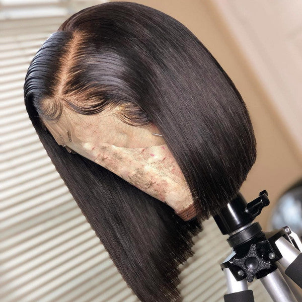 Quantity Limited! Flash Sale 13x4 Frontal Wigs Short Straight Human Hair Bob Wigs (w692)