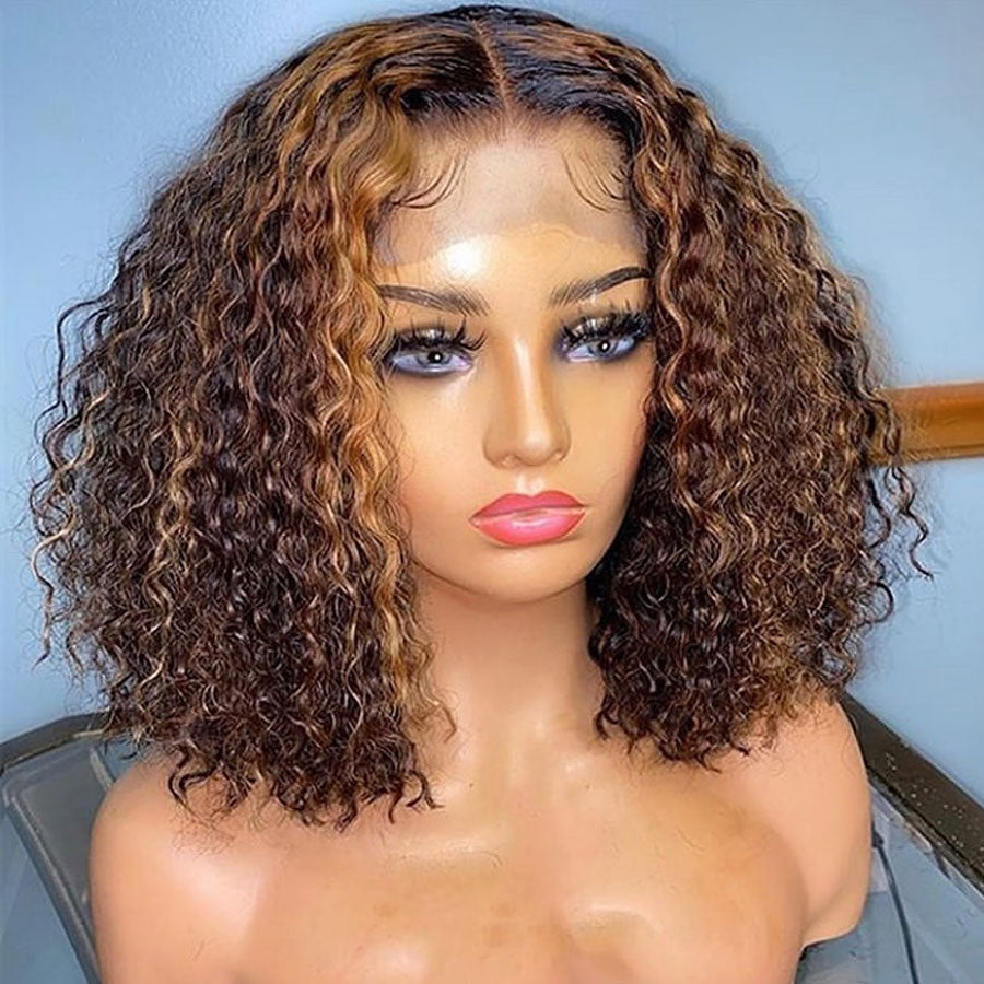 What A Bomb Wig With This Color! 10 Inch-12 Inch Virgin Human Hair 13*4 Frontal Wigs! Buy Now, Pay Later! (w775)