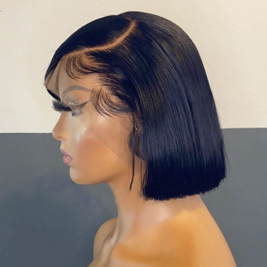 Quantity Limited! Flash Sale 13x4 Frontal Wigs Short Straight Human Hair Bob Wigs (w692)