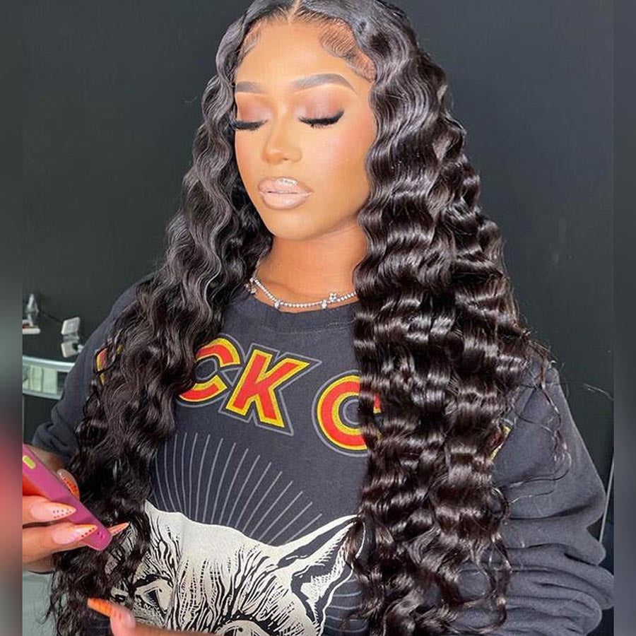 13*2 Frontal Wigs! It’s Easy To Maintain And Just Gives A Vibe! Buy Now, Pay Later! 16Inch-20Inch Virgin Human Hair (w769)