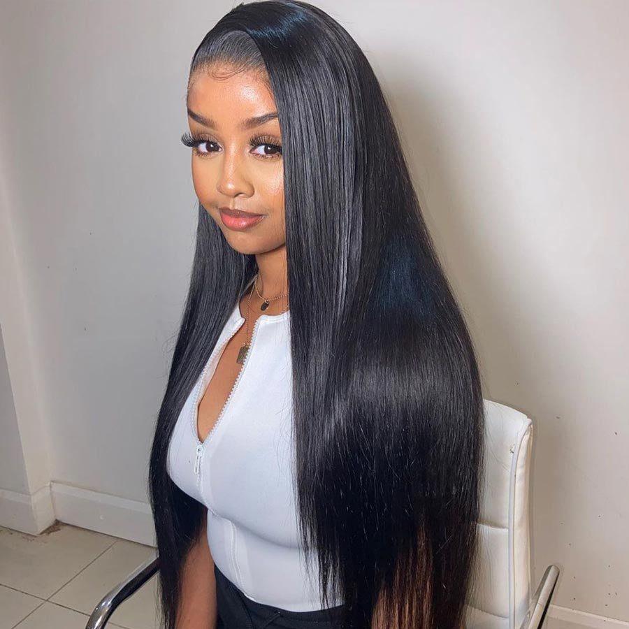 13*2 Frontal Wigs! How Girls With Straight Hair Be Like? Buy Now, Pay Later! 16 Inch-20 Inch Virgin Human Hair (w770)